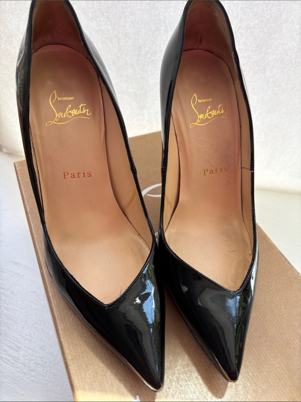 Christian Louboutin Completa Black Patent Pumps - Picture 13 of 16